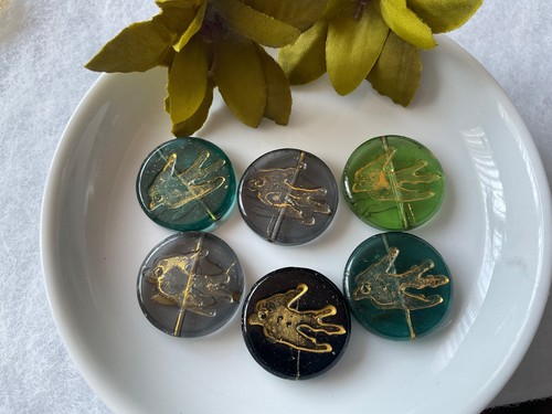 6pcs czech glass - 6pcs,