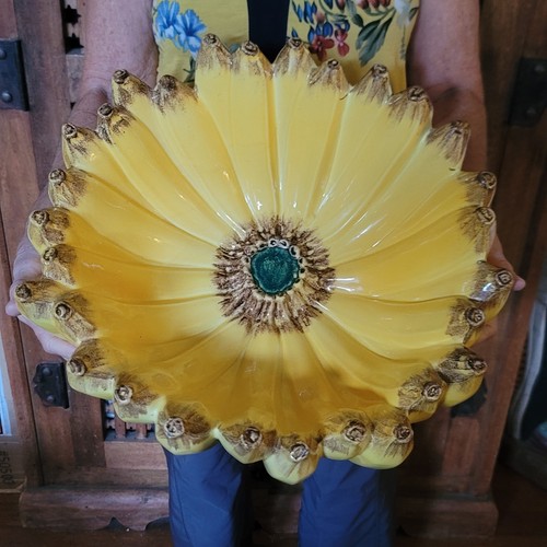 Vintage majolica banana bowl - majolica,
