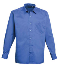 Easy Care Long Sleeve Poplin Polyester/Cotton Shirt by Premier