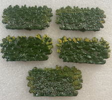BRITAINS LEAD GARDEN SERIES - 5 x Pieces of Hedging Sections - Green & Yellow