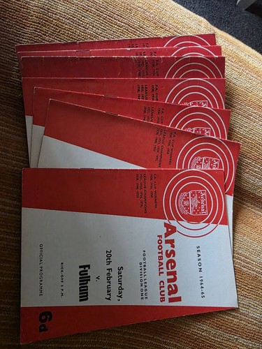 Arsenal home programmes - x,