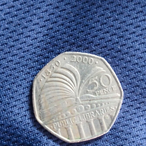 2000 50p coin public - 2000, "public
