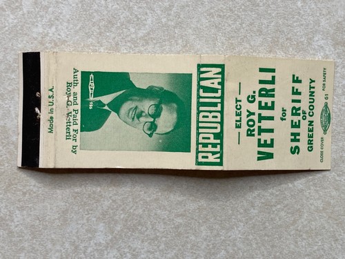 Ah464 matchbook cover elect - ah464,