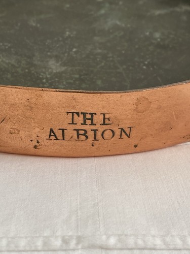 Antique victorian copper pan - antique,