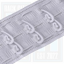 White Plastic Curtain Hooks