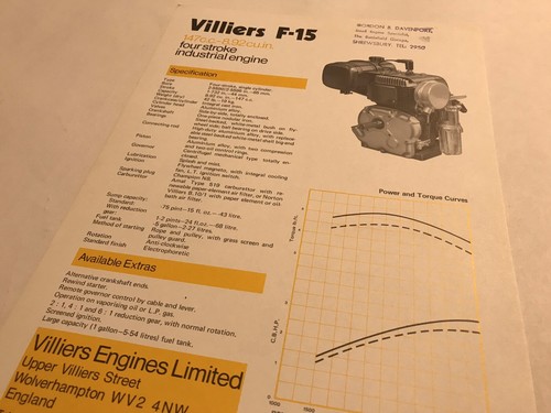 Villiers engine 1971 - engine,