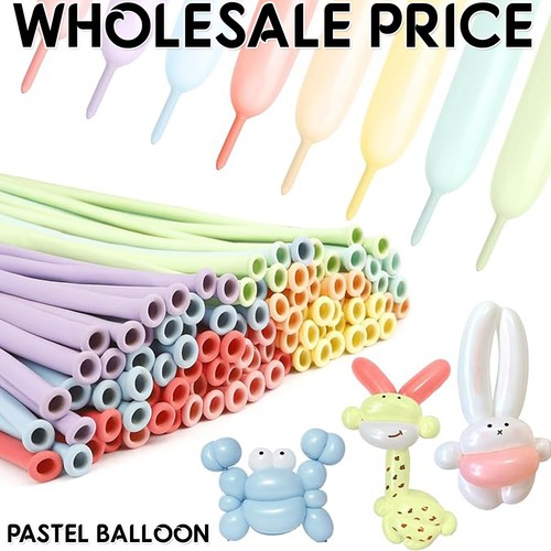 Pastel long magic balloons - long,