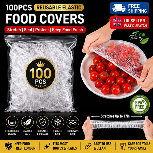 100pcs reusable elastic food - reusable,