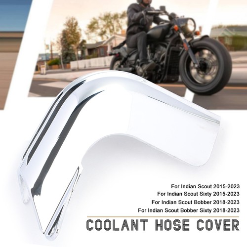 Chrome motorcycle coolant hose - coolant,