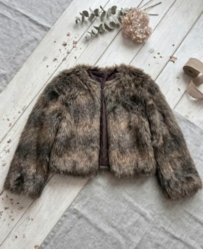Vintage saluki faux - faux, fur