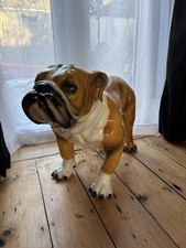 Vintage Life Size English Bulldog Figurine/ornament