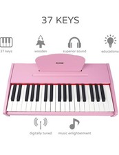Kids Piano Keyboard, Wood 37 Keys Digital Piano for Kids, Musical Instrument