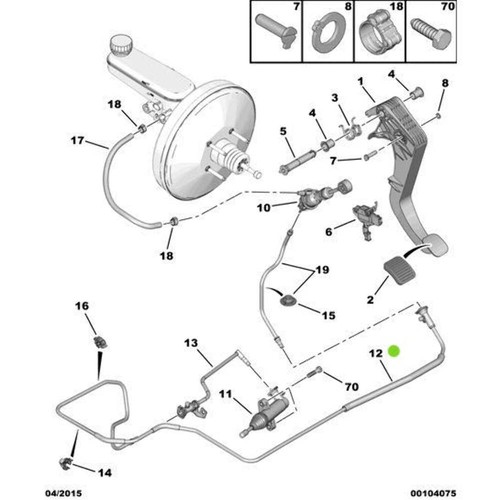 Genuine clutch control pipe - genuine,