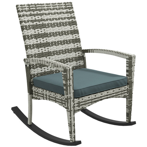Rocking chair rattan wicker - rattan, pe