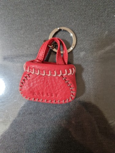 Red radley bag keyring with - bag,