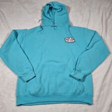 Ron Jon Sky Blue Medium Hoodie Sweatshirt Surf Skate Longboard