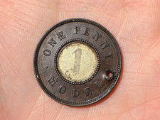 Victoria One Penny Model Coin