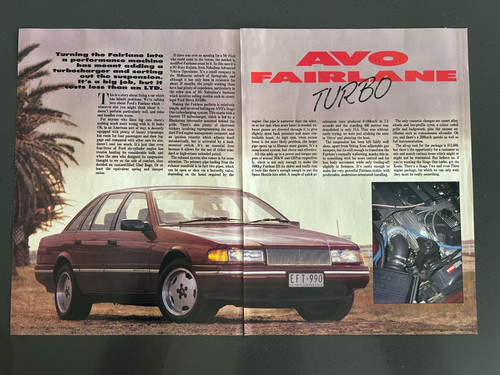 Avo ford fairlane turbo spv500 - avo,