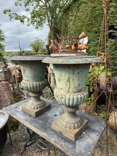 Pair vintage heavy cast - heavy,