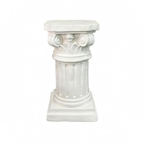 Roman column pedestal - roman, white