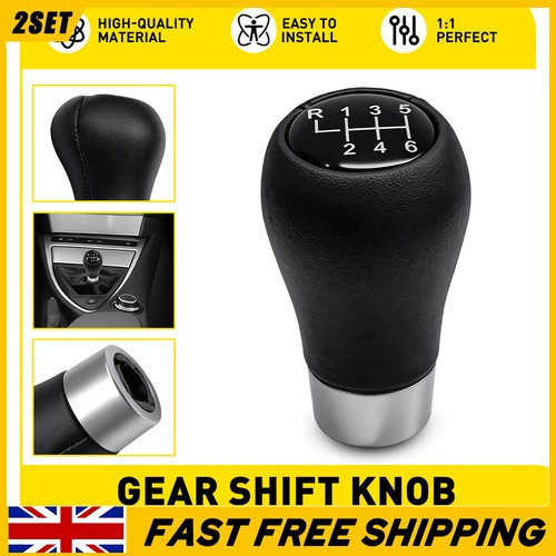 Speed leather shift knob - 2x, 6