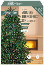 Premier 2000 LED Multi-Action TreeBrights Christmas Tree Lights Timer - MULTI