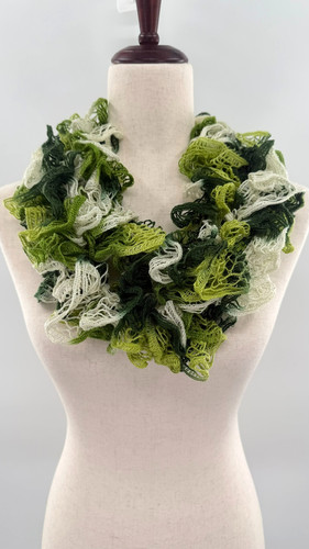 Handmade ruffle yarn - handmade, scarf