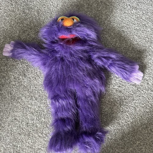 Purple fluffy funny monster - purple,