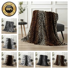 Faux fur throw animal - throw,