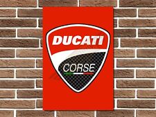 Ducati Metal Sign Wall Plaque 996 1198 Multistrada Monster Garage Sign Man Cave