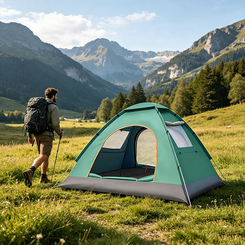 Popup hiking tent 4 - popup,
