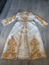 Printed Gold & white Moroccan