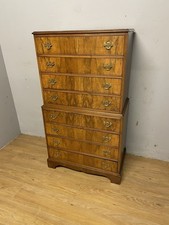 Early C20th burr walnut chest