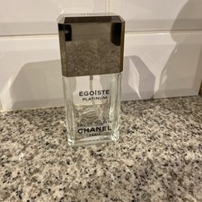 Chanel Egoiste Platinum Eau De Toilette 100ml Empty Collector Vintage Bottle