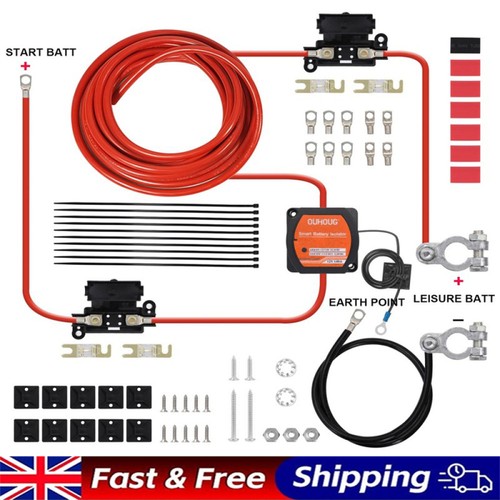 Split charge kit 12v - split,