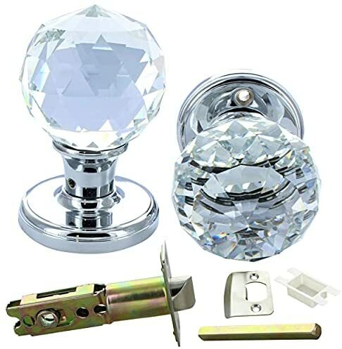 Pair solid round crystal - pair,