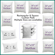 Hollowfibre Cushion Pads Inner Inserts Scatters Filler Deep Filled Plump Cushion