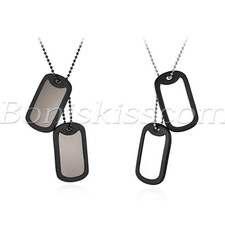 Men's Military Army 2 Dog Tags