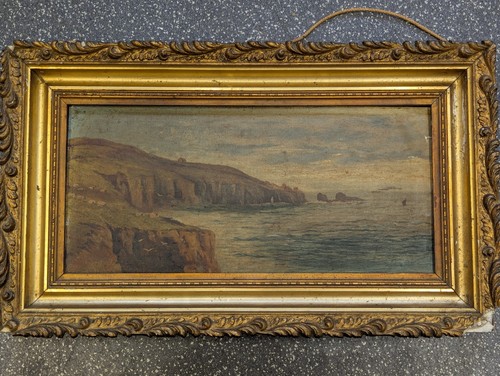 Antique 19th original oil - antique, c
