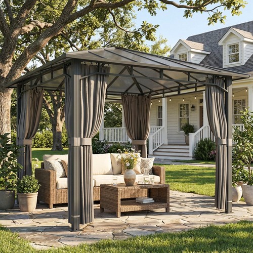 Outdoor hardtop gazebo - 4,