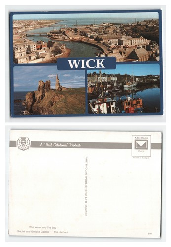 Postcard multi view of - of, wick