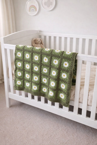 Handmade crochet daisy baby - crochet,
