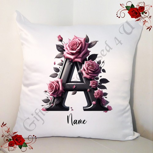 Personalised white cushion - white, 18"