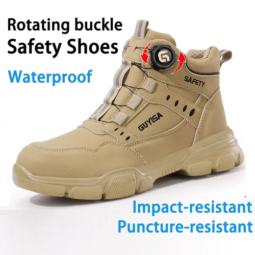 Mens safety boots leather - safety,