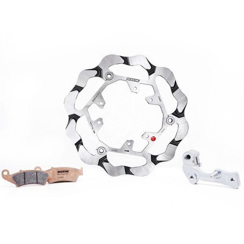 Braking oversized front brake