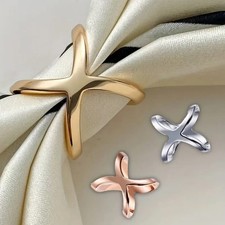 Fashion Rings Scarves Buckle Scarf Clip Scarf Wrap Holder Clamp Clasp Gift 2Pcs
