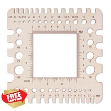 XLIUAX Wooden Crochet Ruler