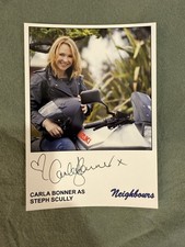 Carla Bonner Neighbours Hand Signed Fan Card (Steph Scully)