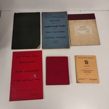 VINTAGE GWR AND RAILWAY OLD BOOKS MANUAL JOBLOT 