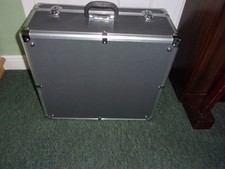 Hard Case For 120 Bass Piano Accordion. Excellent Condition.    Silver Colour.  